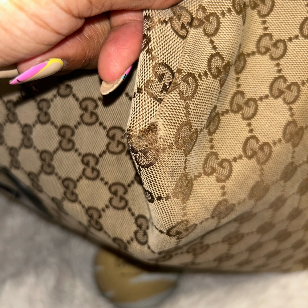 Gucci GG Canvas Jodie Black & Brown Tote‎ - Picture 14 of 16